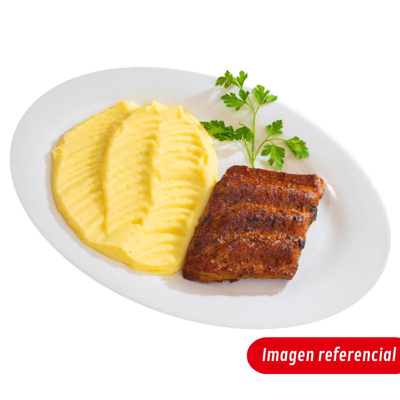 Cotillar al Horno con Puré Picante