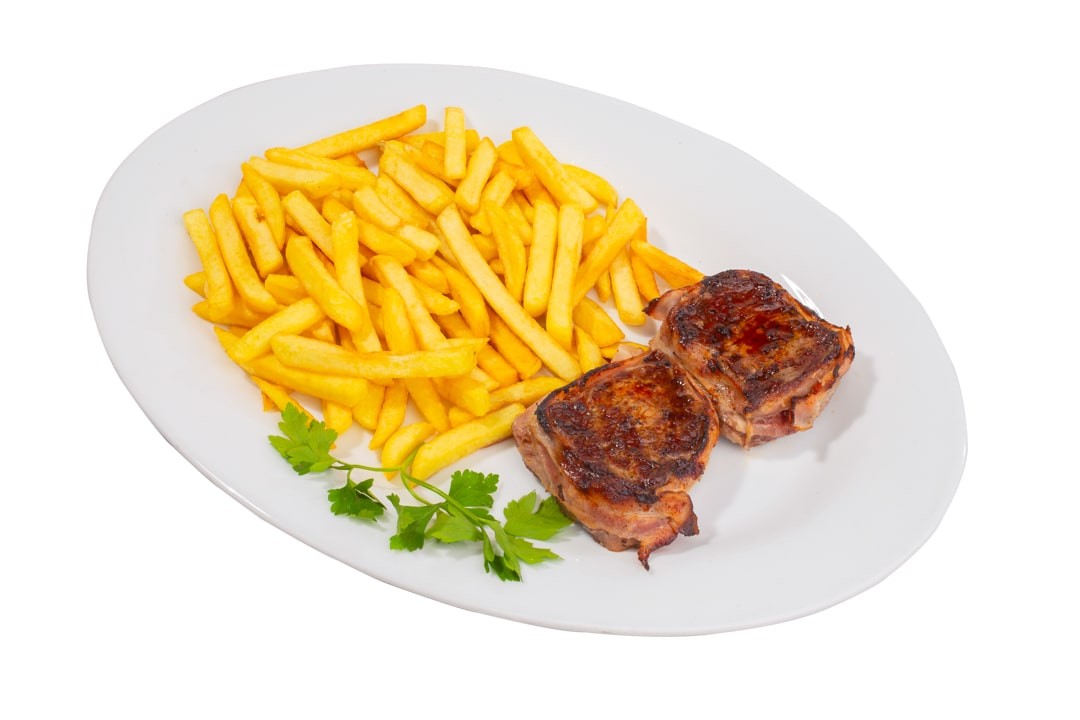 Lomo al Tocino con Papas Fritas