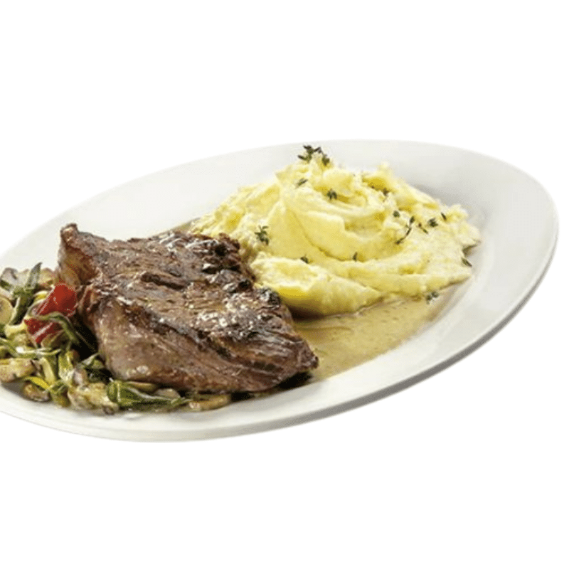 Lomo con Salsa Piamontesa y Puré
